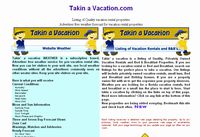 Takin A Vacation - Web site weather
